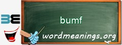 WordMeaning blackboard for bumf